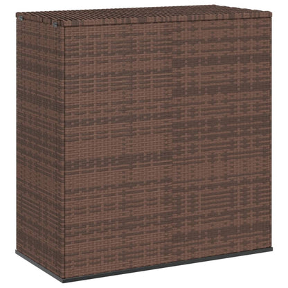 Garten-Kissenbox PE Rattan 100x49x103,5 cm Braun - Pazzar.ch