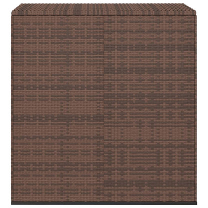 Garten-Kissenbox PE Rattan 100x49x103,5 cm Braun - Pazzar.ch