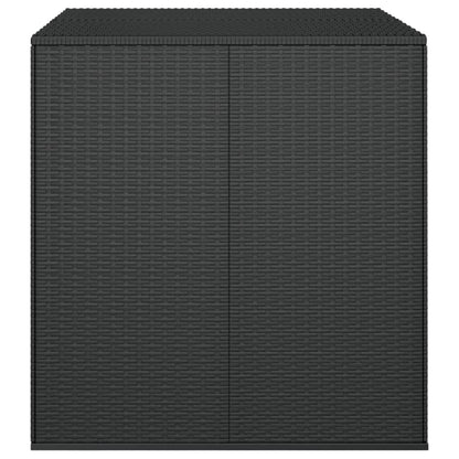 Garten-Kissenbox PE Rattan 100x97,5x104 cm Schwarz - Pazzar.ch