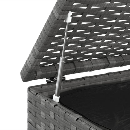 Garten-Kissenbox PE Rattan 100x97,5x104 cm Grau - Pazzar.ch