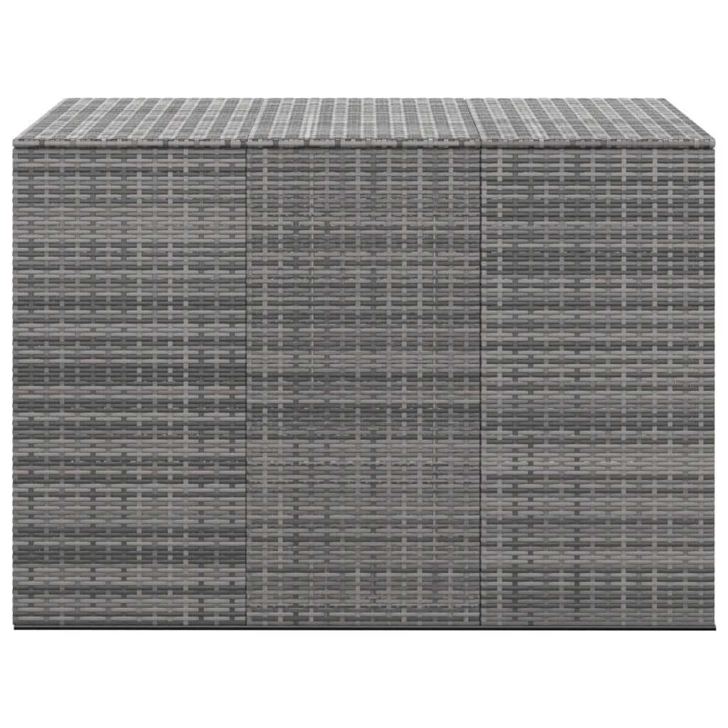 Garten-Kissenbox PE Rattan 145x100x103 cm Grau - Pazzar.ch