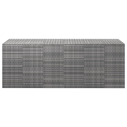 Garten-Kissenbox PE Rattan 291x100,5x104 cm Grau - Pazzar.ch