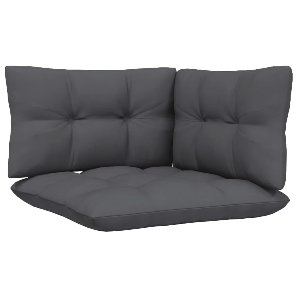 Garten-Ecksofa mit Kissen in Schwarz Massivholz Kiefer - Pazzar.ch