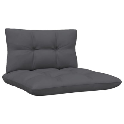 3-tlg. Garten-Lounge-Set mit Kissen Schwarz Kiefer Massivholz - Pazzar.ch
