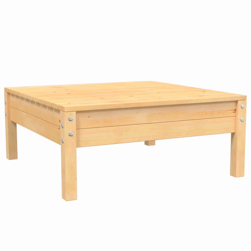 3-tlg. Garten-Lounge-Set mit Kissen in Creme Massivholz Kiefer - Pazzar.ch