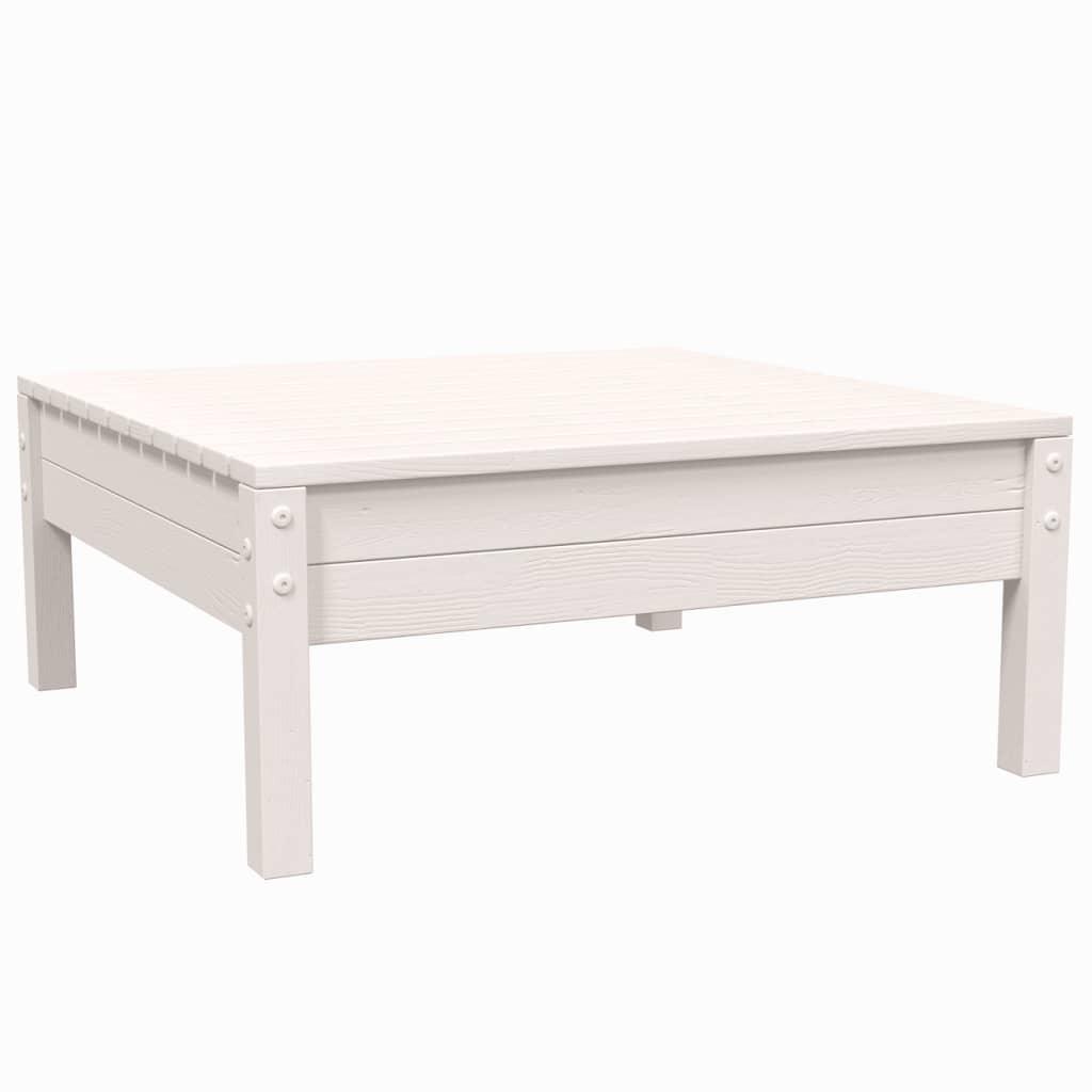 3-tlg. Garten-Lounge-Set mit Kissen in Weiß Kiefer Massivholz - Pazzar.ch