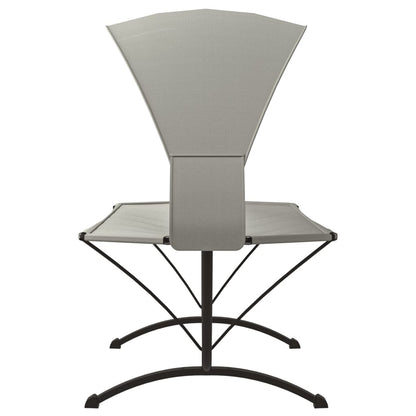Outdoor-Loungebett mit Dach Creme Stahl und Oxford-Stoff - Pazzar.ch