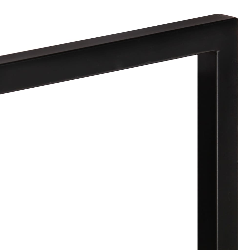 Wandregale 2 Stk. 100x24x35 cm Massivholz Akazie und Stahl - Pazzar.ch