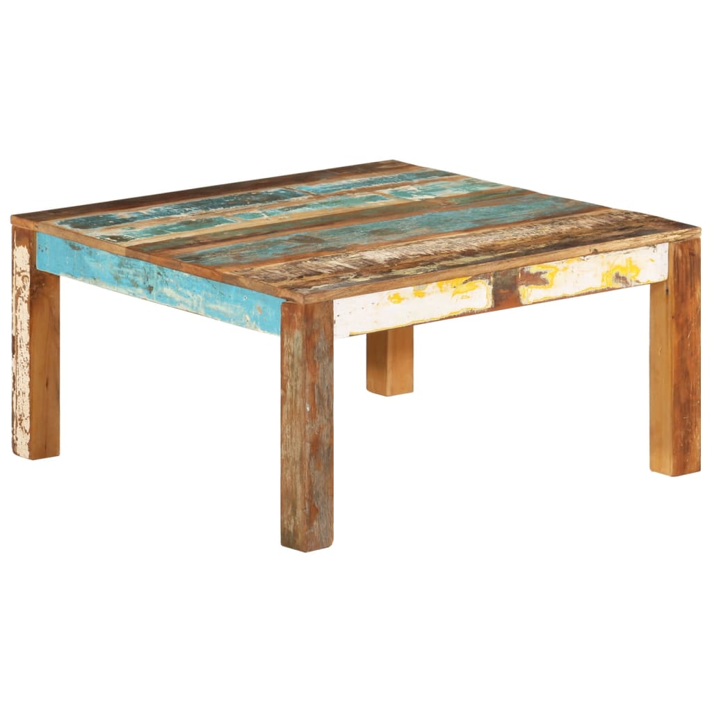Couchtisch 80x80x40 cm Altholz Massiv - Pazzar.ch
