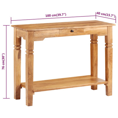 Konsolentisch 100x40x76 cm Massivholz Akazie - Pazzar.ch