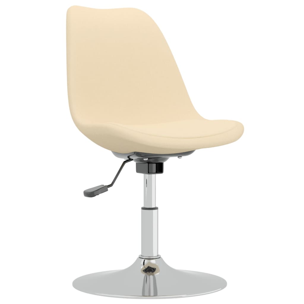 Esszimmerstühle 4 Stk. Drehbar Creme Stoff - Pazzar.ch