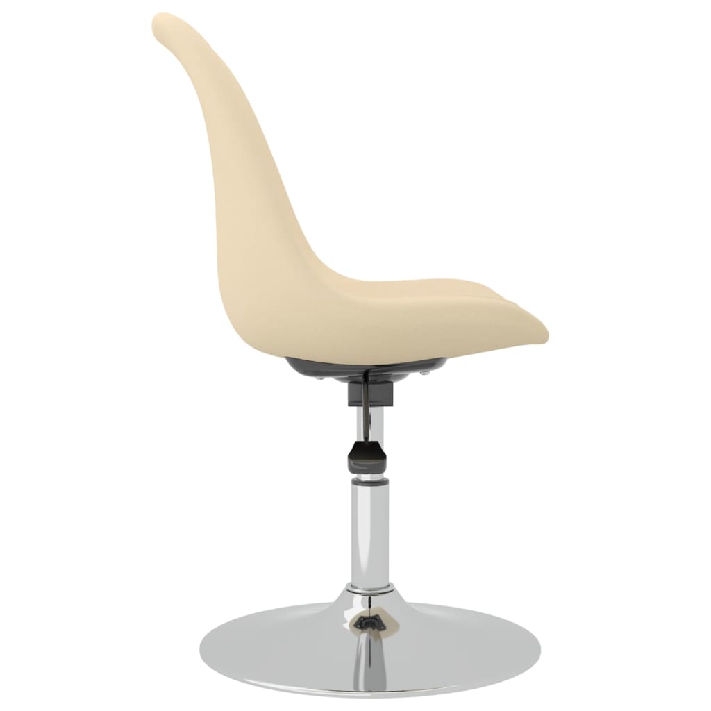 Esszimmerstühle 4 Stk. Drehbar Creme Stoff - Pazzar.ch