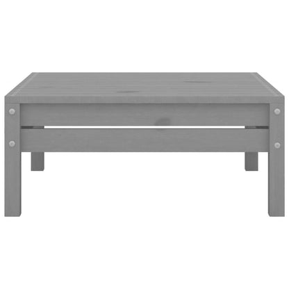 3-tlg. Garten-Lounge-Set Grau Massivholz Kiefer - Pazzar.ch