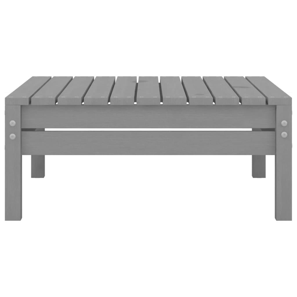 4-tlg. Garten-Lounge-Set Grau Massivholz Kiefer
