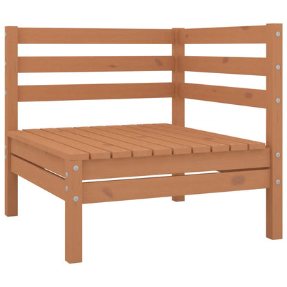 10-tlg. Garten-Lounge-Set Honigbraun Massivholz Kiefer - Pazzar.ch