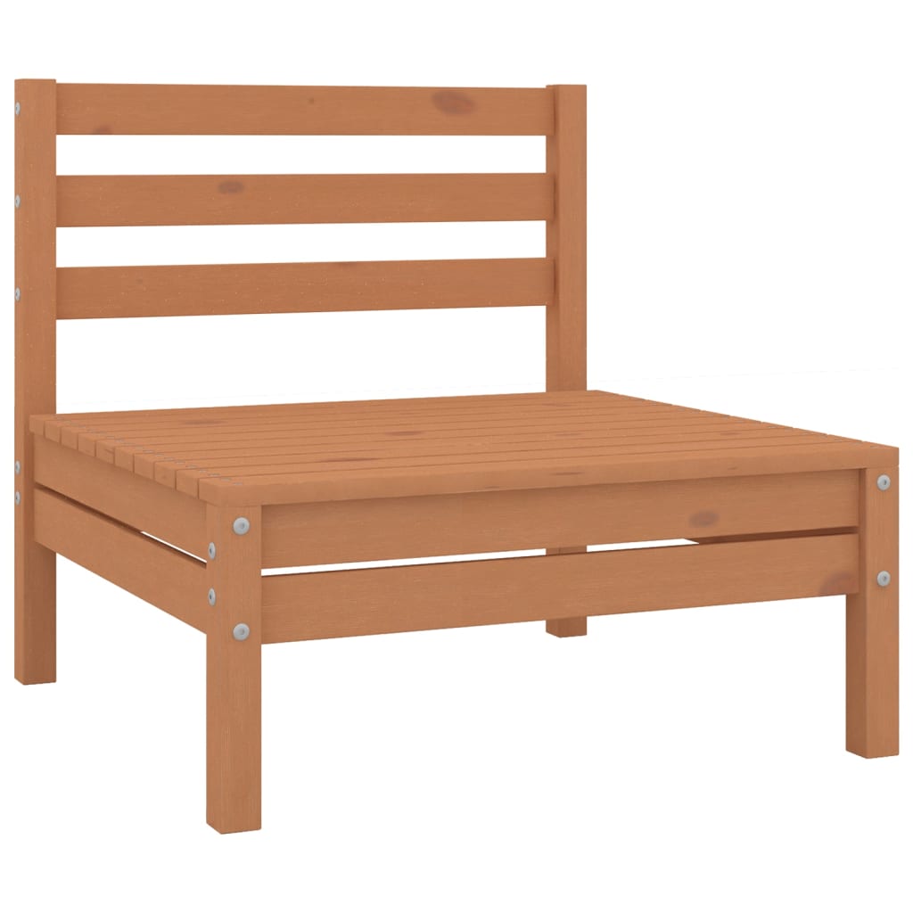 10-tlg. Garten-Lounge-Set Honigbraun Massivholz Kiefer - Pazzar.ch