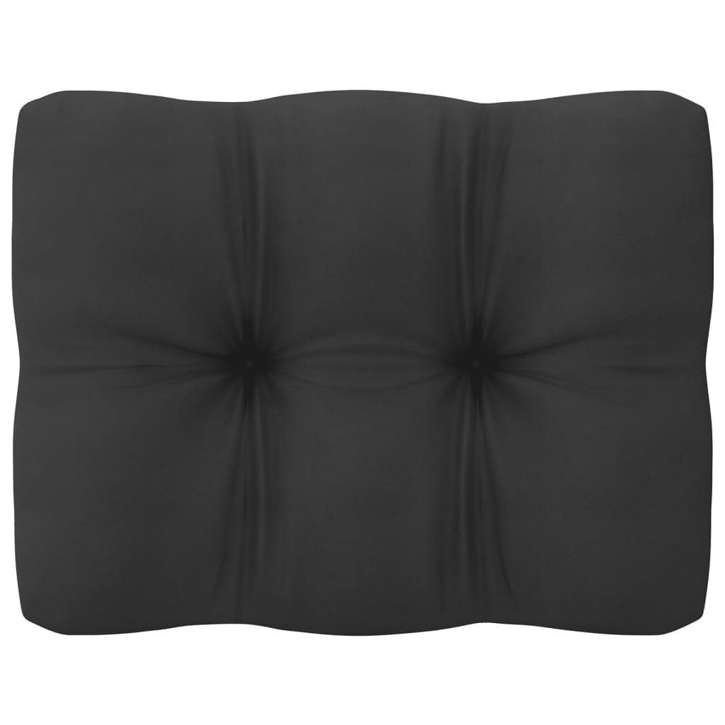 3-tlg. Garten-Lounge-Set mit Kissen Kiefer Massivholz