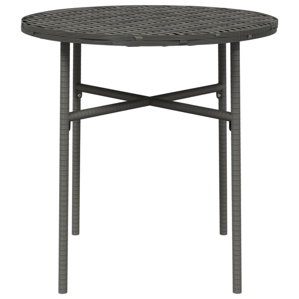 Beistelltisch Grau 45 cm Poly Rattan - Pazzar.ch