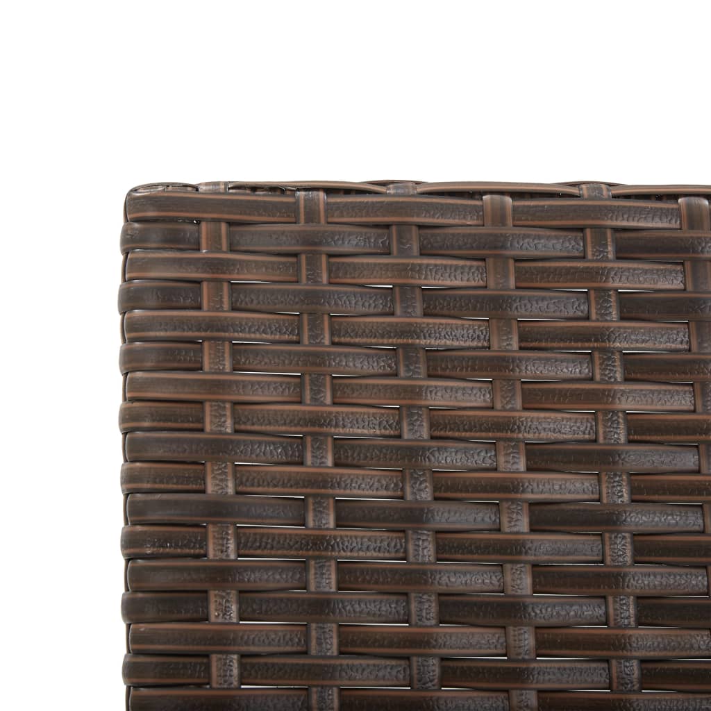 Gartenbank mit Kissen Braun 176 cm Poly Rattan - Pazzar.ch