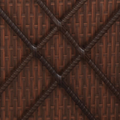 Sonnenliege mit Auflagen Poly Rattan Braun - Pazzar.ch