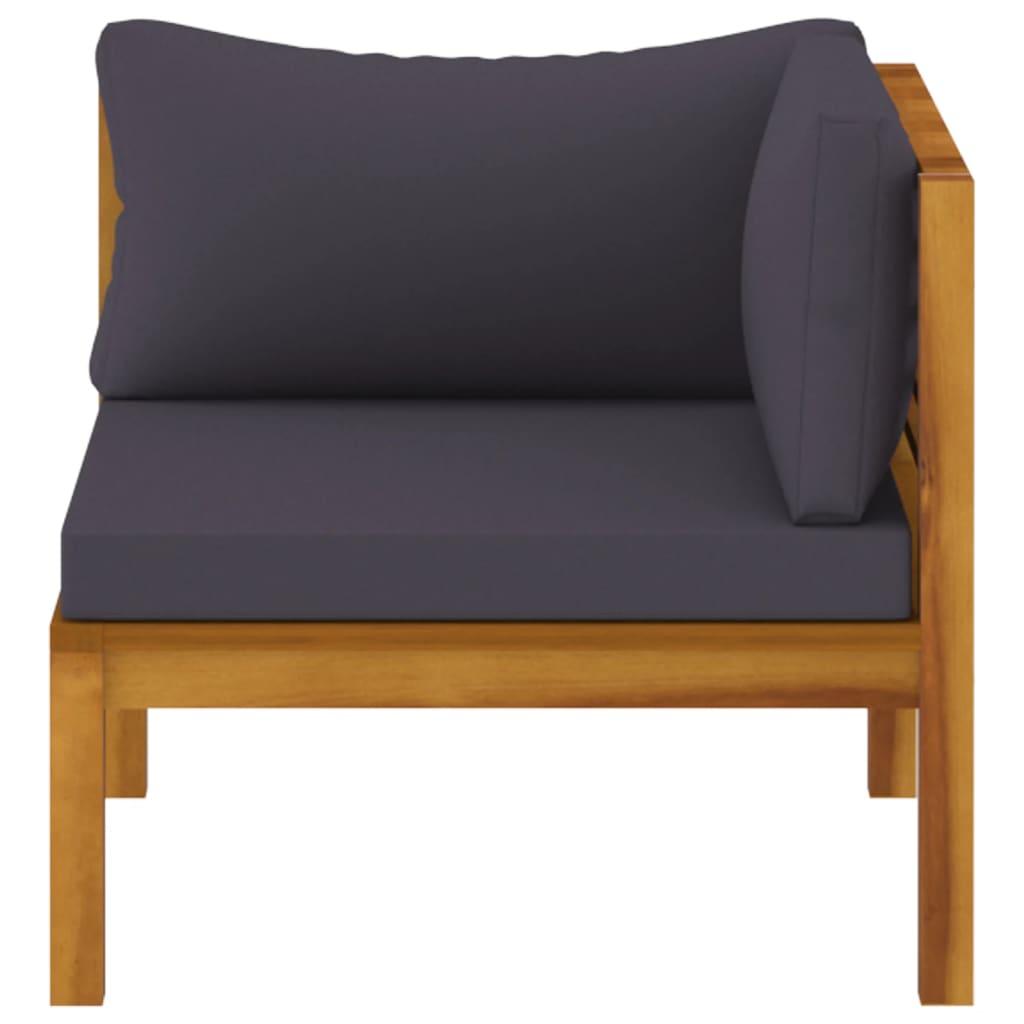 4-tlg. Garten-Lounge-Set mit Auflage Massivholz Akazie - Pazzar.ch