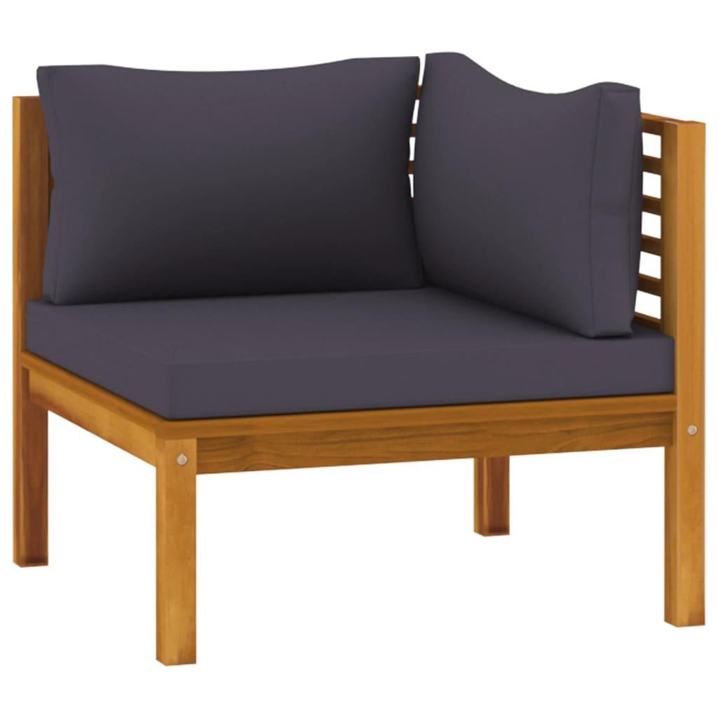 4-tlg. Garten-Lounge-Set mit Auflage Massivholz Akazie - Pazzar.ch