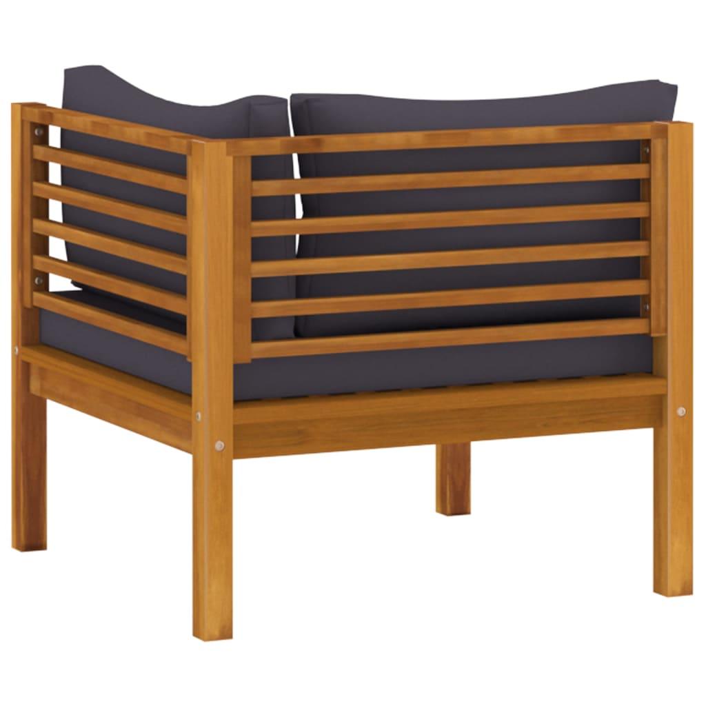 4-tlg. Garten-Lounge-Set mit Auflage Massivholz Akazie - Pazzar.ch