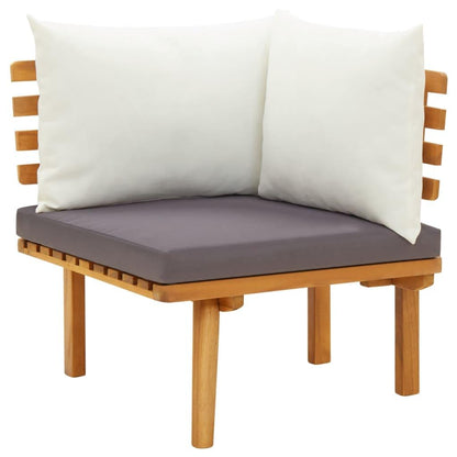 9-tlg. Garten-Lounge-Set mit Kissen Massivholz Akazie - Pazzar.ch