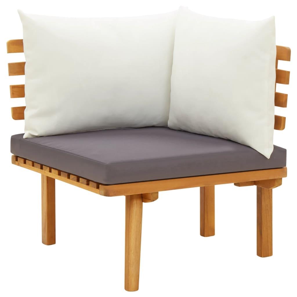 6-tlg. Garten-Lounge-Set mit Kissen Massivholz Akazie - Pazzar.ch