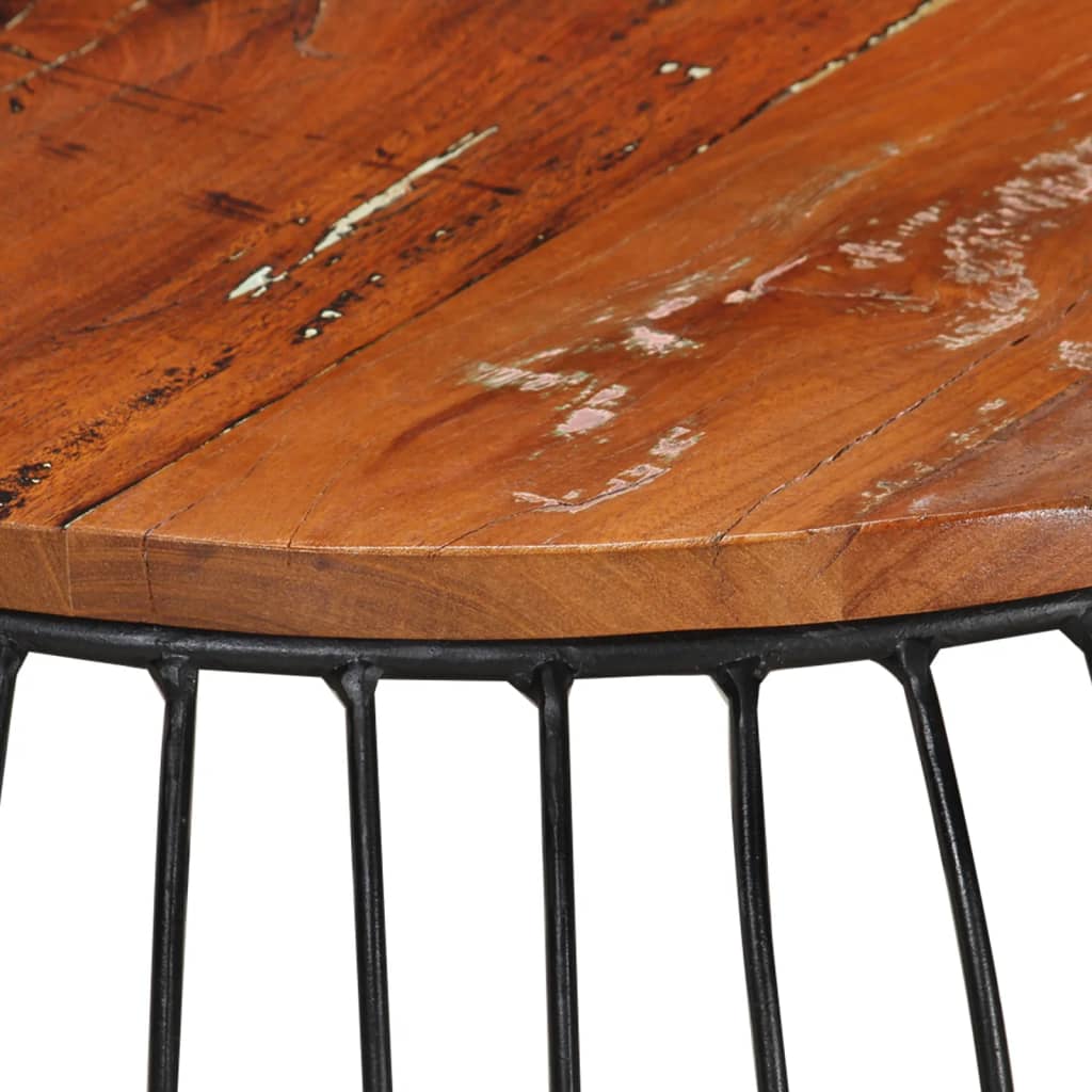 Couchtisch Ø68 cm Massivholz aus Altholz - Pazzar.ch