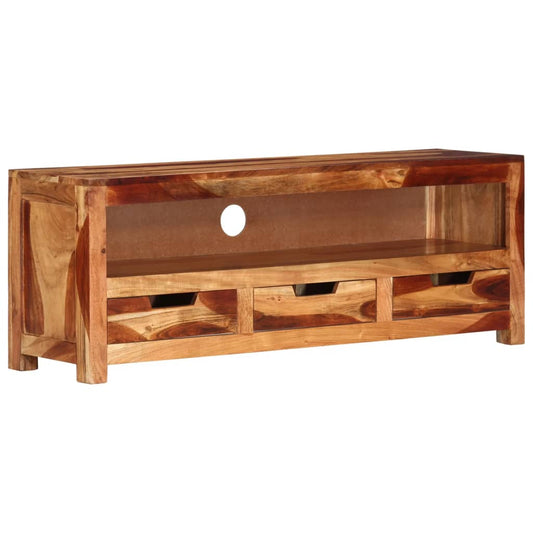 TV-Schrank 110x30x40 cm Massivholz Akazie - Pazzar.ch