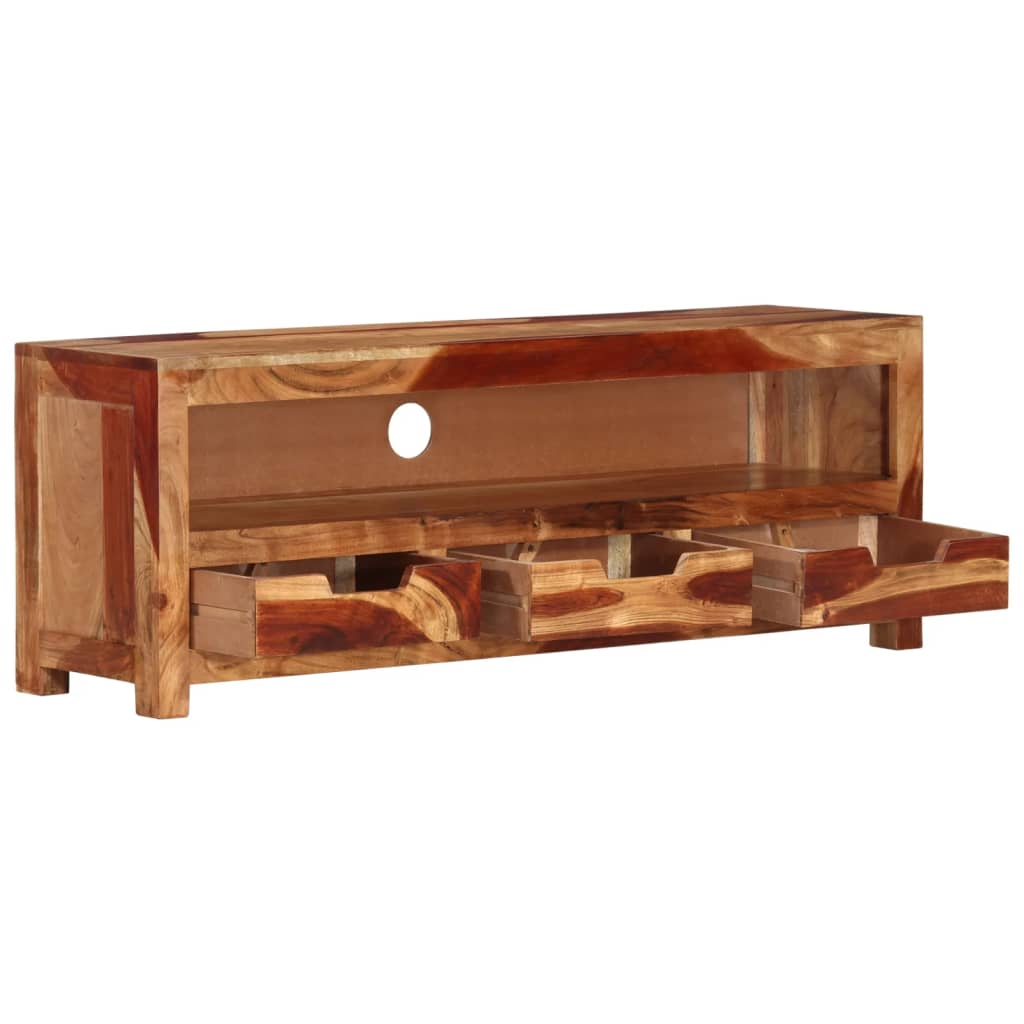 TV-Schrank 110x30x40 cm Massivholz Akazie - Pazzar.ch