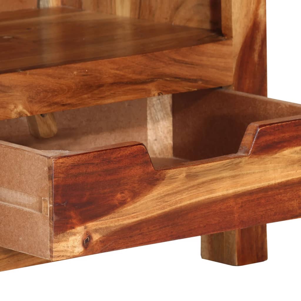 TV-Schrank 110x30x40 cm Massivholz Akazie - Pazzar.ch