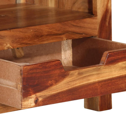 TV-Schrank 110x30x40 cm Massivholz Akazie - Pazzar.ch