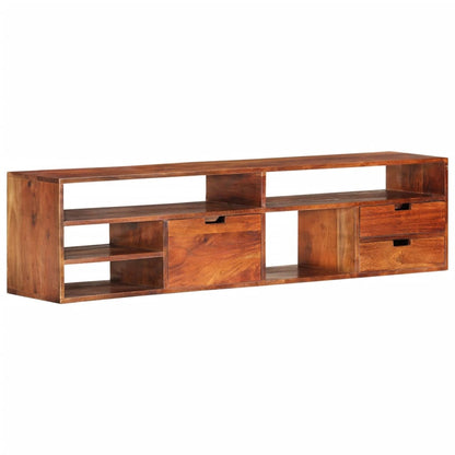 TV-Schrank 140x30x35 cm Massivholz Akazie - Pazzar.ch