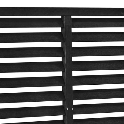Lamellenzaun WPC 180x180 cm Dunkelgrau - Pazzar.ch