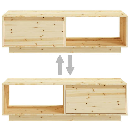 Couchtisch 110x50x33,5 cm Massivholz Tanne - Pazzar.ch
