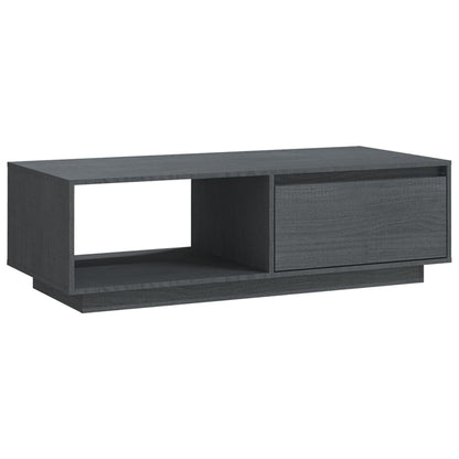 Couchtisch Grau 110x50x33,5 cm Massivholz Kiefer - Pazzar.ch