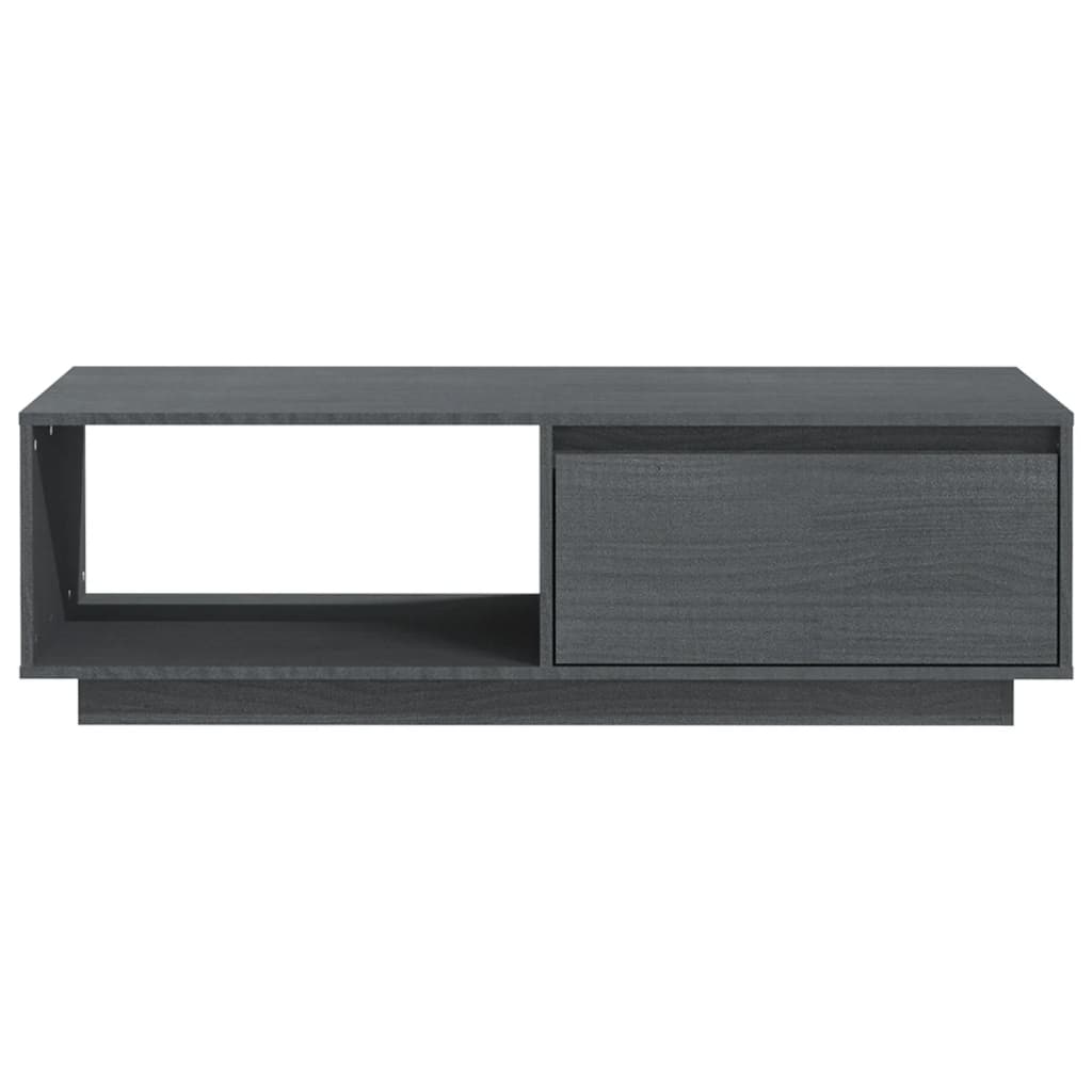 Couchtisch Grau 110x50x33,5 cm Massivholz Kiefer - Pazzar.ch
