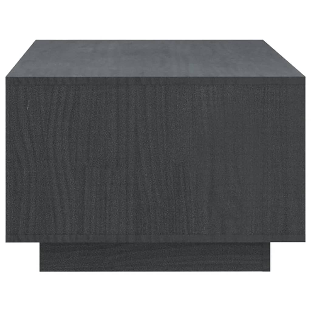 Couchtisch Grau 110x50x33,5 cm Massivholz Kiefer - Pazzar.ch