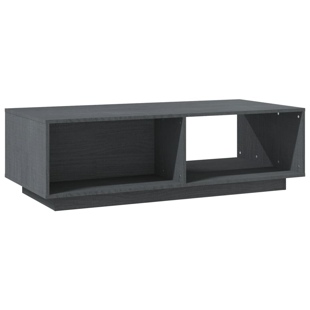 Couchtisch Grau 110x50x33,5 cm Massivholz Kiefer - Pazzar.ch