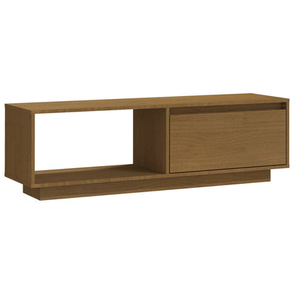 TV-Schrank Honigbraun 110x30x33,5 cm Massivholz Kiefer - Pazzar.ch