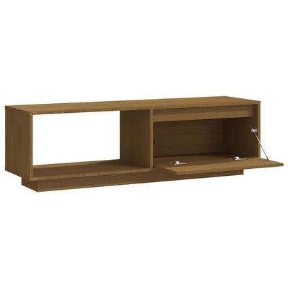 TV-Schrank Honigbraun 110x30x33,5 cm Massivholz Kiefer - Pazzar.ch