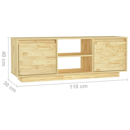 TV-Schrank 110x30x40 cm Massivholz Kiefer - Pazzar.ch