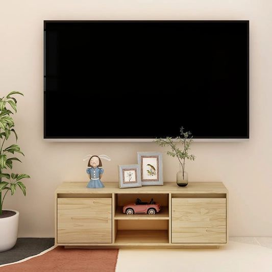 TV-Schrank 110x30x40 cm Massivholz Kiefer - Pazzar.ch