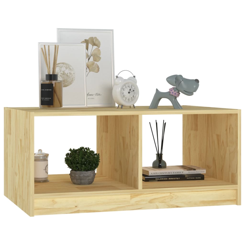 Couchtisch 75x50x33,5 cm Massivholz Kiefer - Pazzar.ch