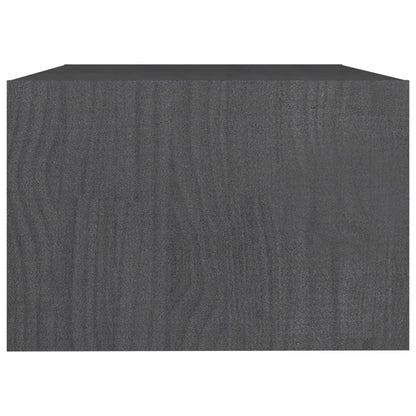 Couchtisch Grau 75x50x33,5 cm Massivholz Kiefer - Pazzar.ch
