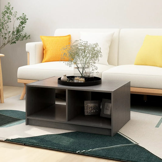 Couchtisch Grau 75x50x33,5 cm Massivholz Kiefer - Pazzar.ch