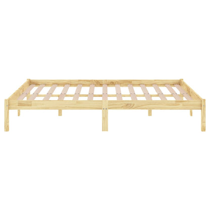 Massivholzbett Kiefernholz 200x200 cm - Pazzar.ch