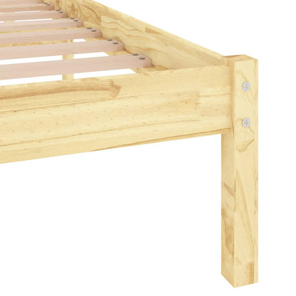 Massivholzbett Kiefernholz 200x200 cm - Pazzar.ch